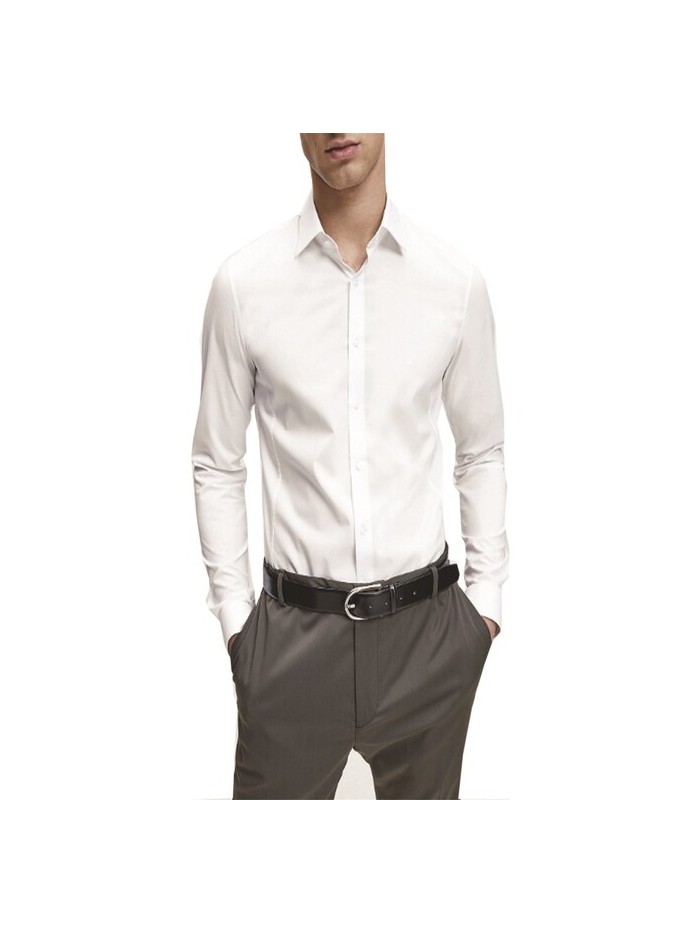 camicia slim bianca