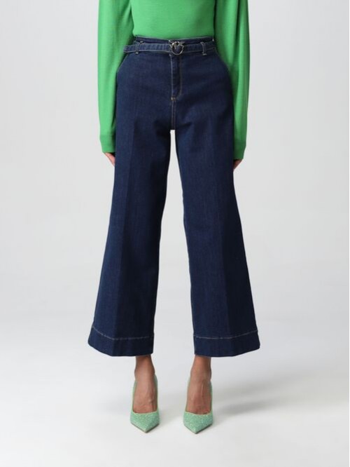 Pinko Jeans Flare A Palazzo Cropped Mod. PEGGY 13/F92