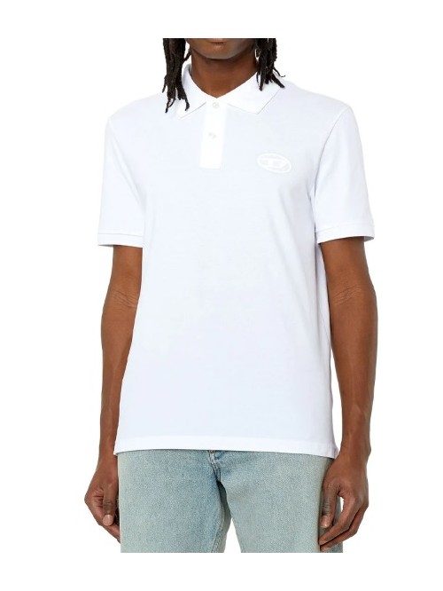 Diesel Polo Bianca Slim-Fit Mod. T SMITH G4/100