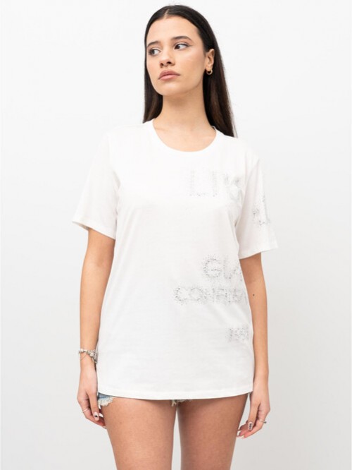 Liu Jo T-shirt Con Strass Mod. TA4138JS923/ 10604