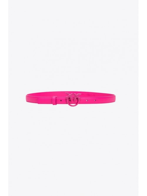 Pinko Cintura In Pelle Con Logo Smaltato Mod. LOVE BERRY H2 BELT/ N17B
