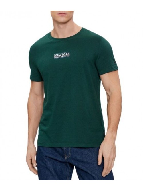 Tommy Hilfiger T-Shirt Verde Mod. MW0MW34387/MBP