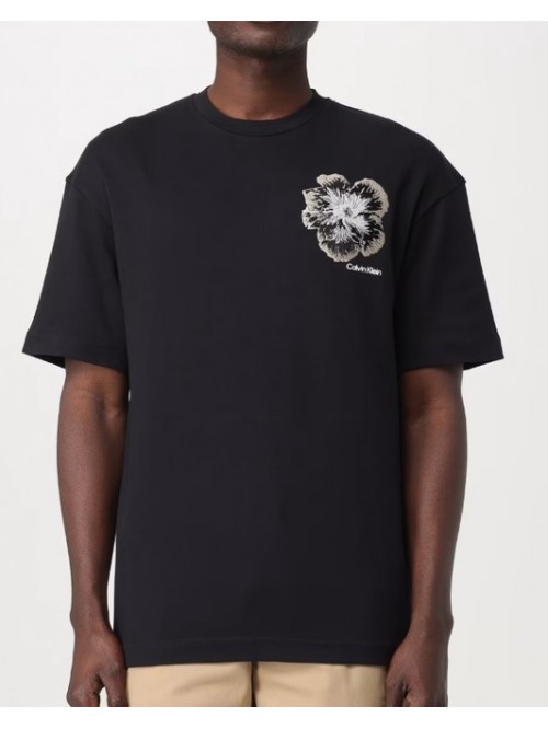 Calvin Klein T-Shirt Con Fiore Mod. K10K112505/BEH