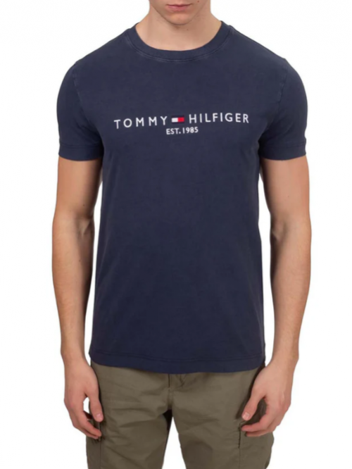 Tommy Hilfiger T-Shirt Blu Con Logo Mod. MW0MW35186/DW5
