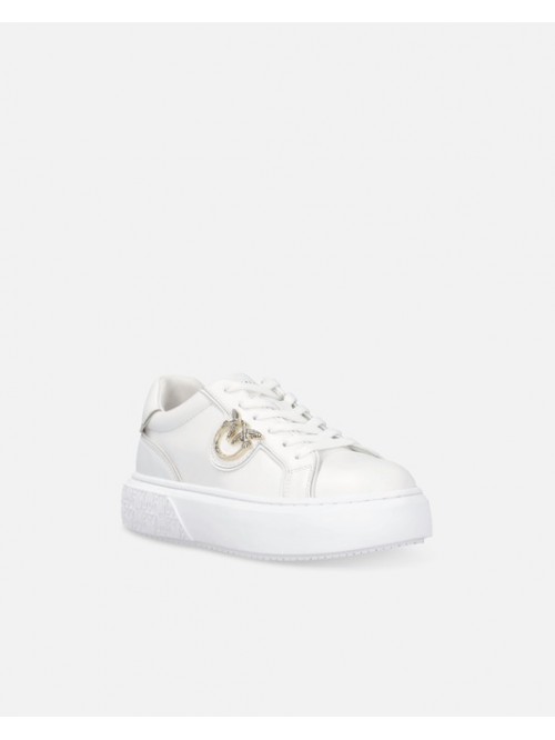 Pinko Sneakers Flatform Con Logo Oro Mod. YOKO 01 SS0003P014ZIA