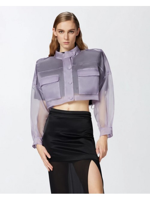 Pinko Giacca Cropped In Organza Mod. LANARIO/ Y63