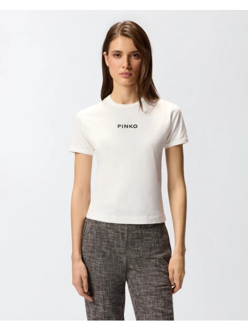Pinko T-shirt In Cotone Con Logo Mod. INTENSO/ Z25