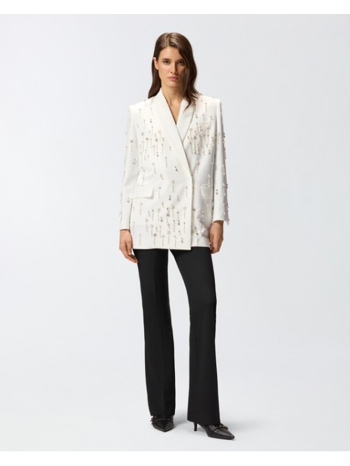 Pinko Blazer Con Cristalli E Perle Mod. PALLAUOVO/ Z04