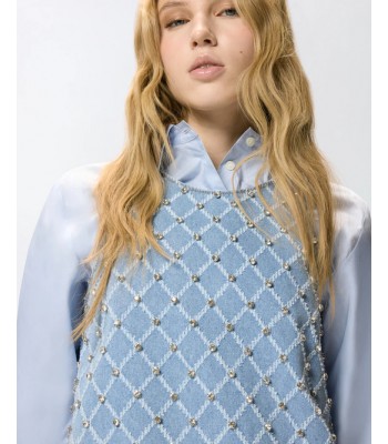 denim e strass