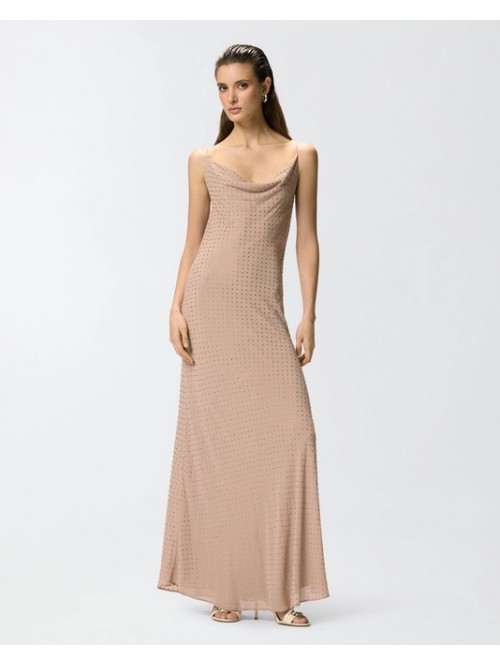 Pinko Abito Lungo Elegante Con Strass Mod. FARRO/ Q24