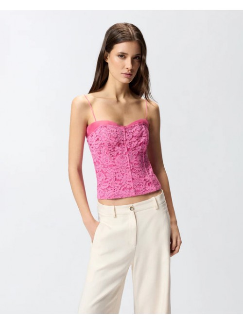 Pinko Top In Pizzo Aderente Mod. ATEMOYA/ P28