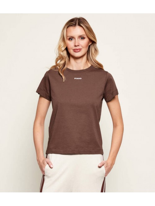Pinko T-shirt In Cotone Con Logo Mod. BASICO/ L78
