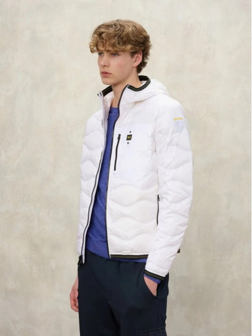 Blauer Piumino Con Cappuccio E Taschino Mod. WAVE 03177/ 100