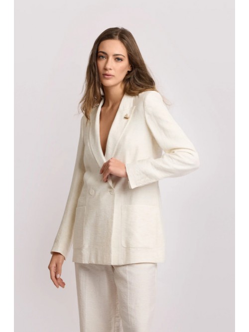 Kocca Giacca Doppiopetto Con Spilla Mod. DERIRHELE/ 60725