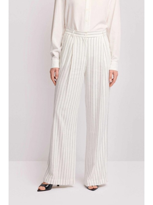 Kocca Pantalone Rigato A Palazzo Mod. MILTON/ F6018