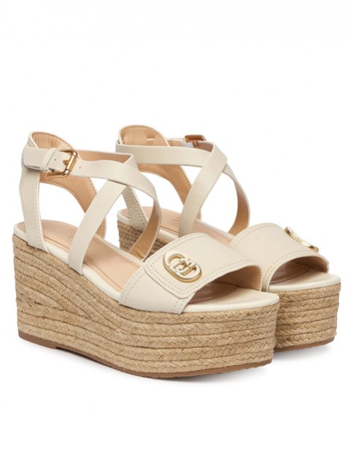 Liu Jo Sandalo A Zeppa Con Logo Mod. BALI 01 SA6083P0102/ S1400