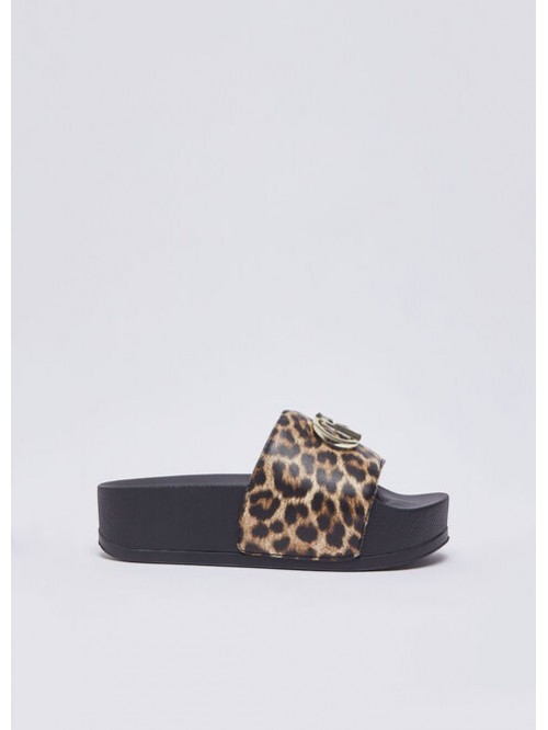 Liu Jo Ciabatta Platform Animalier Mod. MYKONOS BA6077EX022/ S19C1