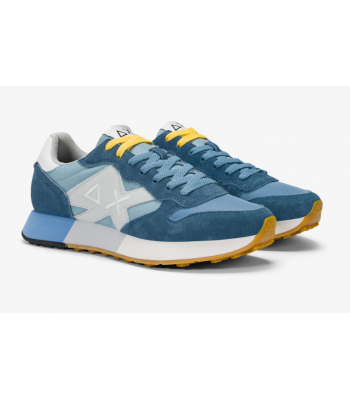 scarpa azzurra e para in gomma