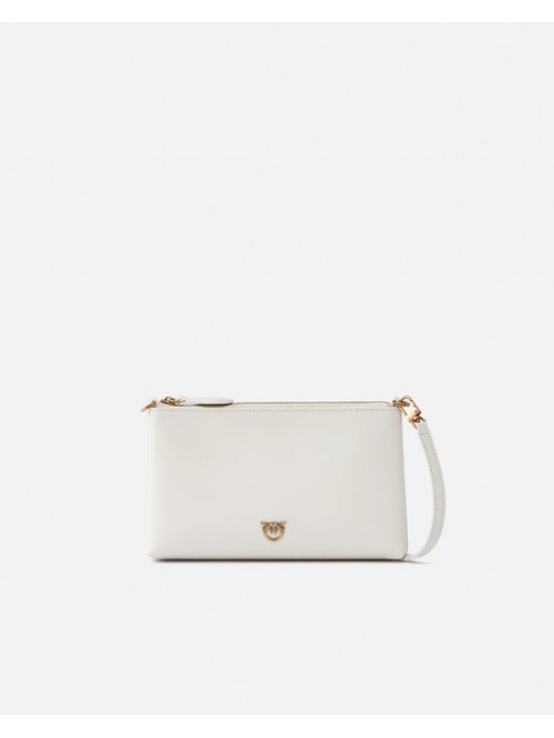 Pinko Tracolla Mini In Pelle E Logo Mod. FLAT HORIZONTAL/ Z14Q