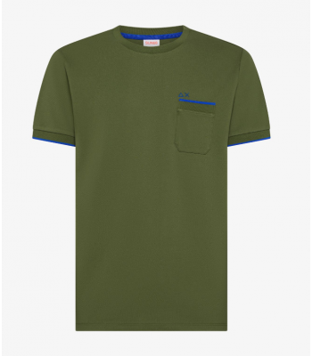 t-shirt6 verde in piquet