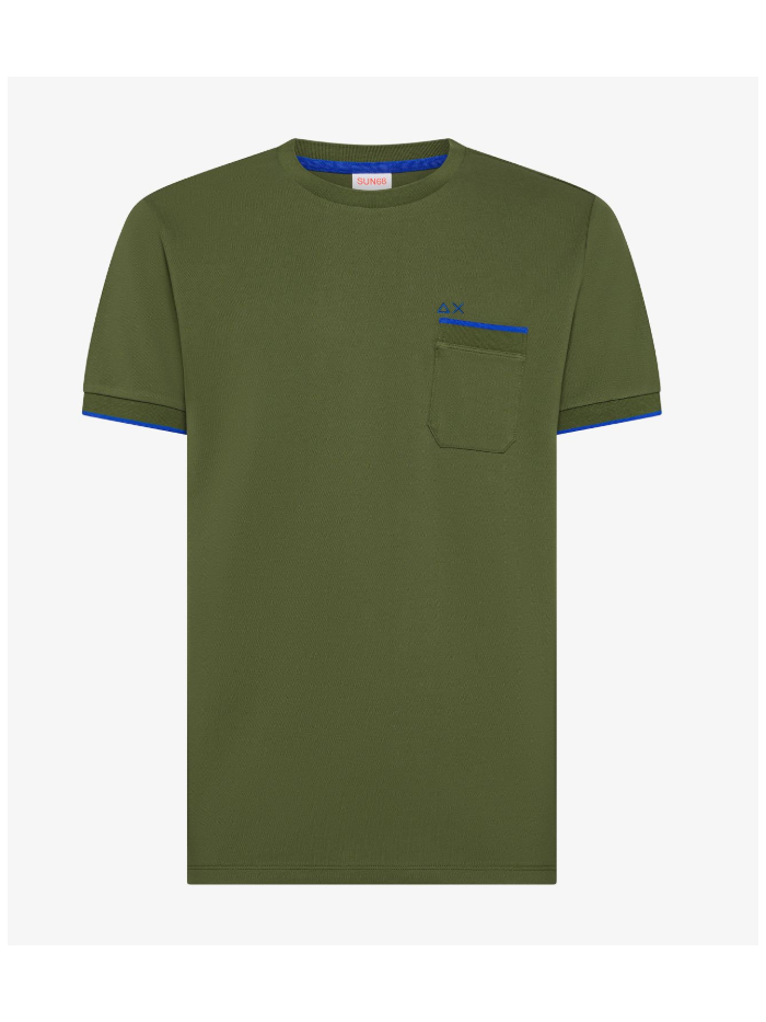 t-shirt6 verde in piquet