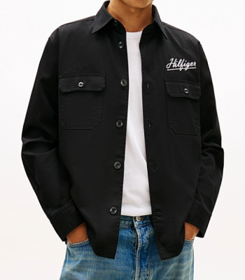 Camicia over con logo