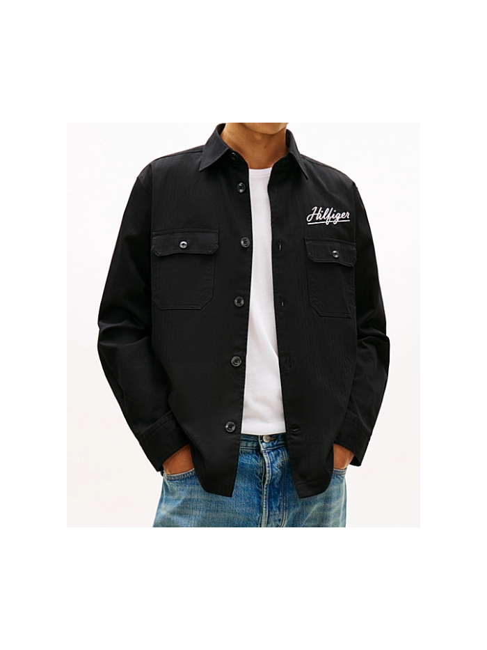 Camicia over con logo