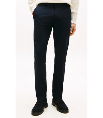 pantalone blu con tasca a filo