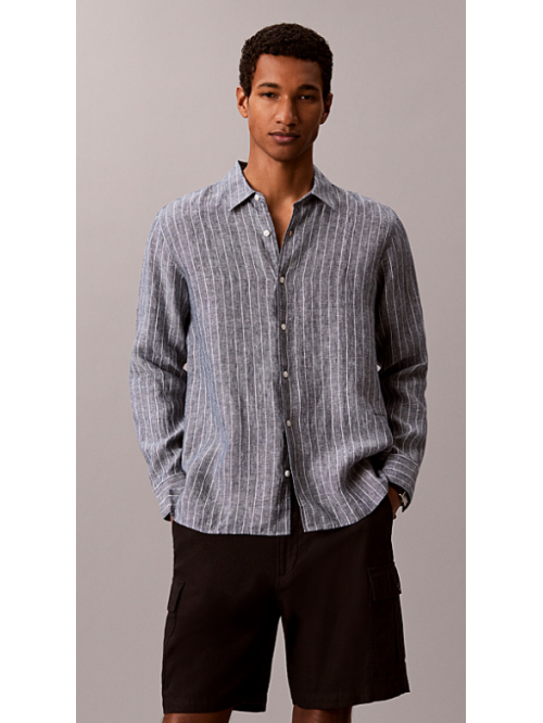 Calvin Klein Camicia Gessata Mod.LV04LF117G/PQ6