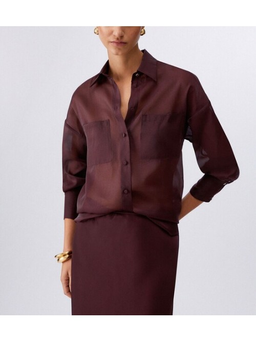 Liu Jo Camicia Con Tasche In Organza Mod. CA6343T6870/ P9646