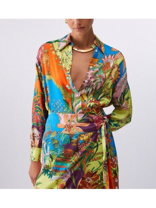 Liu Jo Camicia In Raso Stampato Mod. WA6485T471A/ P9363