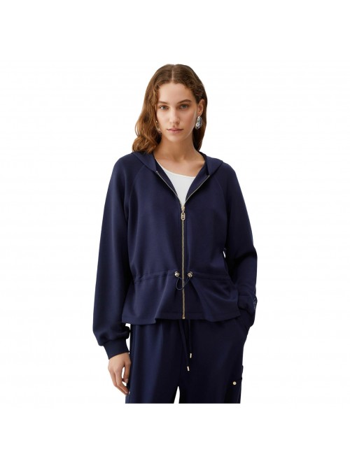 Liu Jo Felpa Con Zip E Cappuccio Mod. TA6076JS869/ 93924
