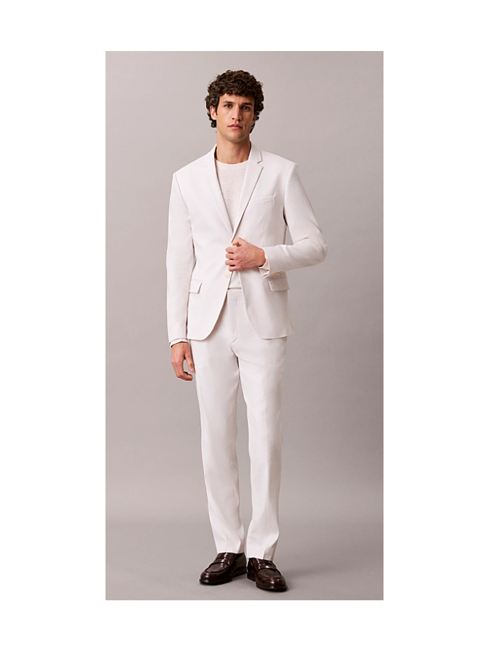 abito in lino indossato