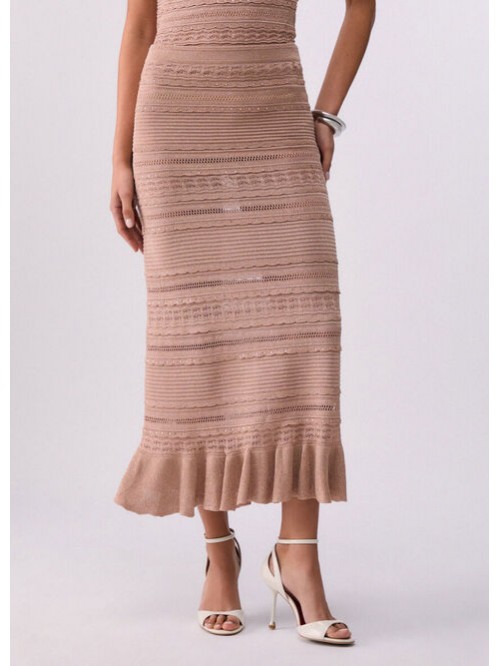 Liu Jo Gonna Lunga Traforata Mod. CA6239MA06S/ A4389