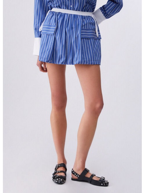 Liu Jo Minigonna Rigata Con Tasche Mod. WA6198T407A/ T9601