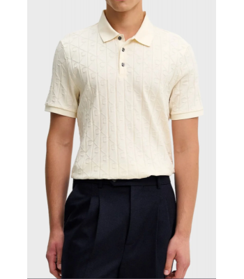 Polo logata  con bottoncini