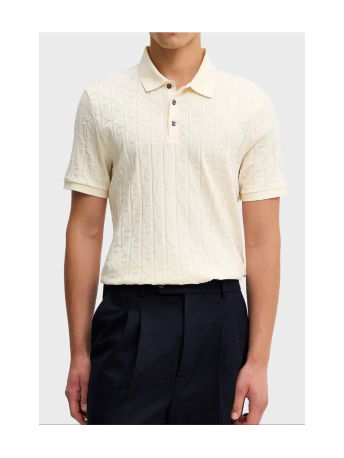 Polo logata  con bottoncini