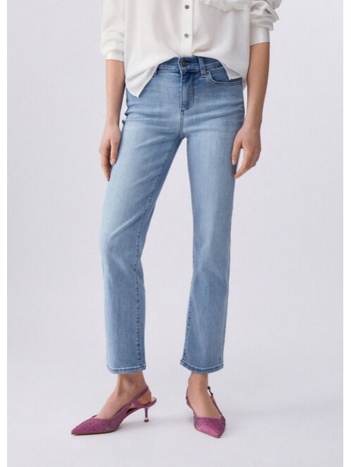 Liu Jo Jeans Cropped Con Strass Mod. UA6066DS081/ 79029