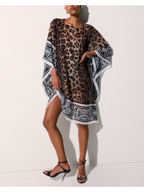 Liu Jo Abito Kaftano Animalier Mod. VA6084T4902/ V9789
