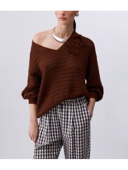 Liu Jo Maglia Traforata Con Ricamo Mod. CA6304MS042/ 09032