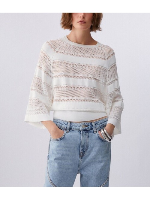 Liu Jo Maglia Traforata Regular Mod. CA6353MS55N/ P9636