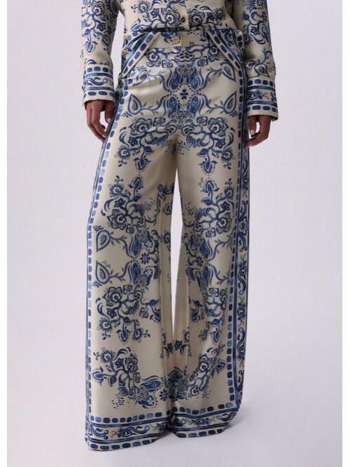 Liu Jo Pantalone Palazzo In Fantasia Mod. CA6230TS555/ P9652