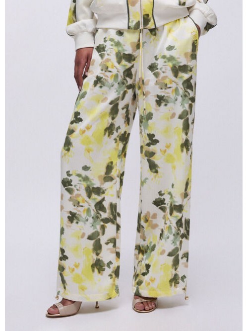 Liu Jo Pantalone Floreale In Raso Mod. TA6257T358A/ P9217