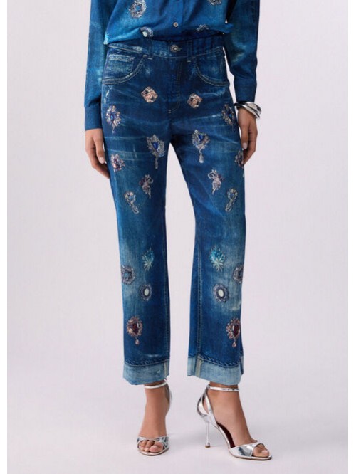 Liu Jo Pantalone In Stampa Digitale Mod. UA6311T5958/ 79045