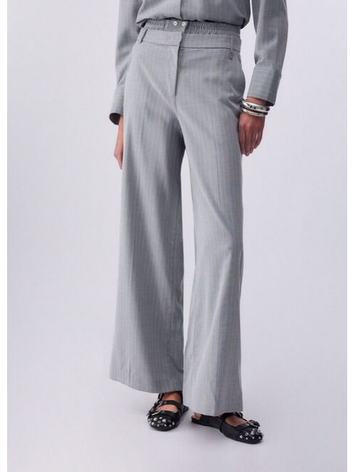 Liu Jo Pantalone Palazzo Gessato Mod. WA6099T349A/ P9686