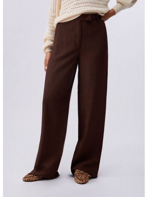 Liu Jo Pantalone In Misto Lino A Palazzo Mod. WA6480T4818/ 91109