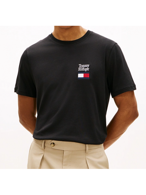 Tommy Hilfiger T-shirt In Jersey Con Logo Ricamato Mod.MW0MW42367/BDS