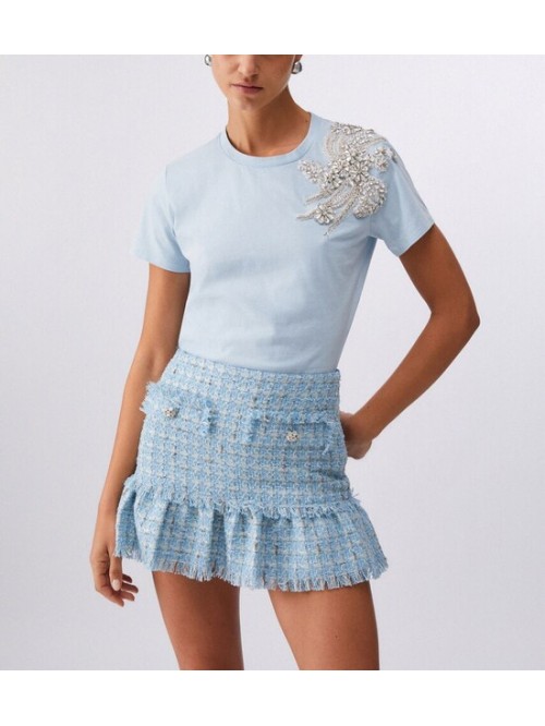 Liu Jo T-shirt Con Strass Mod. CA6010J3868/ P9748