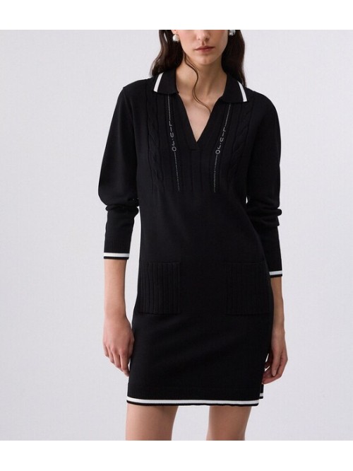 Liu Jo Abito Con Colletto E Strass Mod. TF6271MS63L/ A3521