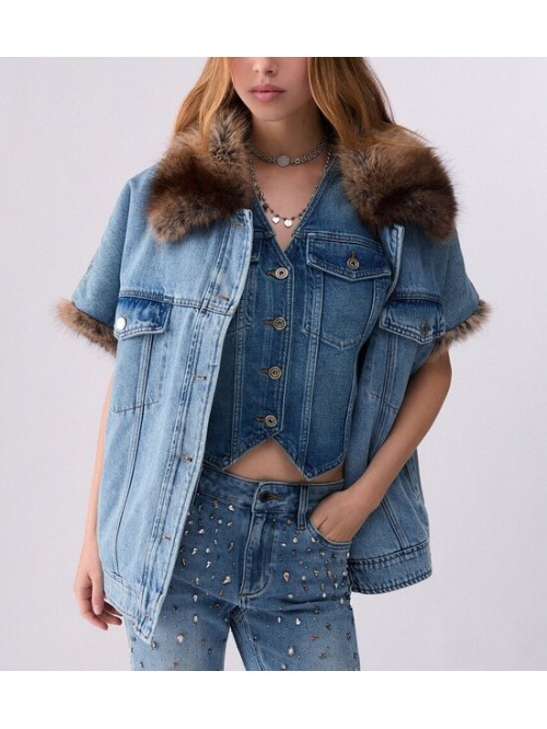 Liu Jo Gilet Con Dettagli Teddy Mod. UF6154D0347/ 79093